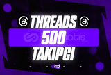 ⭐[KALİTE] 500 Threads Takipçi