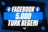 ⭐[KALİTE] 5000 Face Gönderi/Video Türk Beğeni