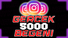  5000 Gerçek Beğeni