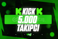 ⭐[KALİTE] 5000 Kick Takipçi