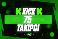 ⭐[KALİTE] 75 Kick Takipçi