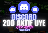 [KALİTE] Discord 200 7/24 Aktif Üye