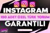 ⭐[KALİTE] INSTAGRAM +100 ÖZEL TÜRK YORUM⭐