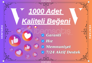 ⭐ [KALİTE] Instagram 1000 Beğeni