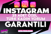 ⭐[KALİTE] INSTAGRAM +25 ÖZEL TÜRK KADIN YORUM⭐