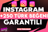 ⭐[KALİTE] INSTAGRAM +250 TÜRK BEĞENİ⭐