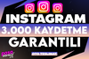 ⭐[KALİTE] INSTAGRAM +3.000 KAYDETME⭐