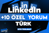 ⭐[KALİTE] LİNKEDIN +10 ÖZEL TÜRK YORUM⭐