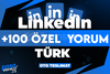 ⭐[KALİTE] LİNKEDIN +100 ÖZEL TÜRK YORUM⭐
