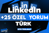⭐[KALİTE] LİNKEDIN +25 ÖZEL TÜRK YORUM⭐