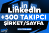 ⭐[KALİTE] LİNKEDIN 500 ADET ŞİRKET/SAYFA TAKİPCİ