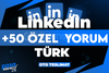 ⭐[KALİTE] LİNKEDIN +50 ÖZEL TÜRK YORUM⭐