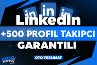 ⭐[KALİTE] LİNKEDIN +500 ADET PROFİL TAKİPÇİ⭐