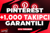 ⭐[KALİTE] PİNTEREST +1.000 TAKİPÇİ GARANTİLİ⭐