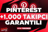 ⭐[KALİTE] PİNTEREST +1.000 TAKİPÇİ GARANTİLİ⭐