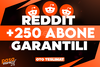 ⭐[KALİTE] REDDİT +250 ABONE GARANTİLİ⭐