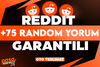 ⭐[KALİTE] REDDİT +75 RANDOM YORUM GARANTİLİ⭐