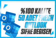 ✨KALITE ŞAKA MI]✨50 ADET OUTLOOK/HOTMAIL ✨