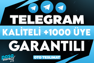 ⭐[KALİTE] TELEGRAM KALİTELİ +1000 ÜYE ⭐