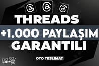 ⭐[KALİTE] THREADS 1.000 ADET PAYLAŞIM GARANTİLİ⭐