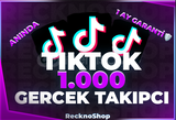 ⭐(KALİTE) Tiktok 1000 Takipçi Organik ⭐