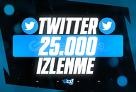 ⭐[KALİTE] Twitter(X) 25.000 İzlenme