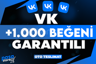 ⭐[KALİTE] VK +1.000 BEĞENİ GARANTİLİ⭐