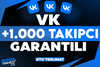 ⭐[KALİTE] VK +1.000 TAKİPÇİ GARANTİLİ⭐
