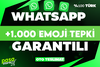 ⭐[KALİTE] WHATSAPP +1.000 EMOJİ TEPKİ TÜRK⭐