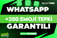 ⭐[KALİTE] WHATSAPP +250 EMOJİ TEPKİ TÜRK⭐