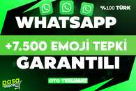⭐[KALİTE] WHATSAPP +7.500 EMOJİ TEPKİ TÜRK⭐