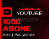 ⭐(KALİTE)⭐YOUTUBE 1000 GERÇEK ABONE⭐