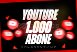 ⭐(KALİTE)⭐YOUTUBE 1000 GERÇEK ABONE⭐