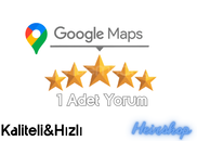 ⭐ [KALİTELİ] 1 GOOGLE MAPS TÜRK YORUM HİZMETİ ⭐
