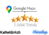 ⭐ [KALİTELİ] 1 GOOGLE MAPS TÜRK YORUM HİZMETİ ⭐