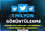 ⭐[KALİTELİ] 1 MİLYON ADET TWİTTER İZLENME