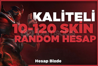 ⭐[KALİTELİ] 10-120 SKİN RANDOM HESAP ⭐