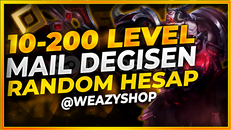⭐[KALITELI] 10-200 LEVEL HESAP MAİL DEĞİŞEN⭐