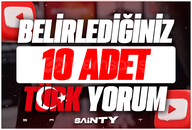✅[KALİTELİ]✅ 10 ADET BELİRLEDİĞİNİZ TÜRK YORUM⭐