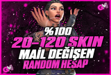 ⭐[KALİTELİ] %100 20-120 SKİN MAİL DEĞİŞEN⭐
