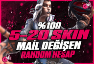 ⭐[KALİTELİ] %100 5-10 SKİN MAİL DEĞİŞEN⭐