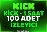 ⭐[kaliteli] 100 ADET 1 SAATLİK KİCK İZLENME 