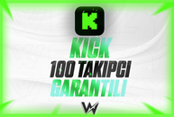 ⭐️[KALİTELİ] 100 KİCK TAKİPÇİ | GARANTİLİ⭐️