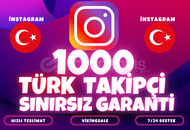 ⭐️[KALİTELİ] 1000 ADET TÜRK TAKİPÇİ⭐️