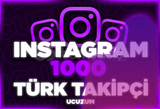 ✨ KALİTELİ✨ 1000 Instagram Türk Takipçi