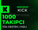 ⭐[KALİTELİ] 1.000 Kick Takipçi | ⭐