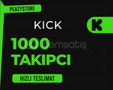 ⭐[KALİTELİ] 1.000 Kick Takipçi | ⭐