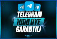 ⭐KALİTELİ⭐1000 TELEGRAM GERÇEK AKTİF ÜYE⭐
