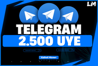 ⭐[KALİTELİ] 2.500 Telegram Gerçek Üye