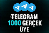 ⭐KALİTELİ⭐1000 TELEGRAM GERÇEK ÜYE